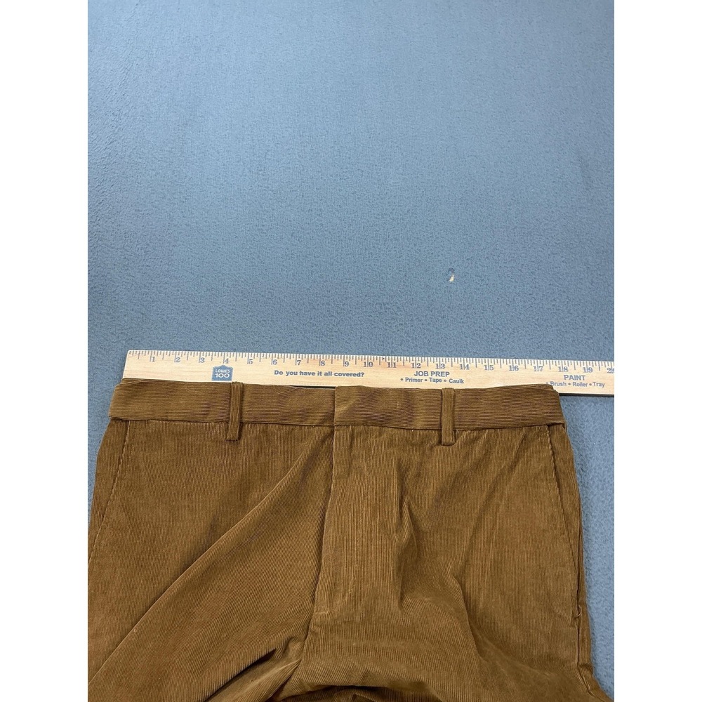 Lands' End Pants Mens 35x31 Brown Corduroy Traditional Fit Dress Trousers - Picture 5 of 12